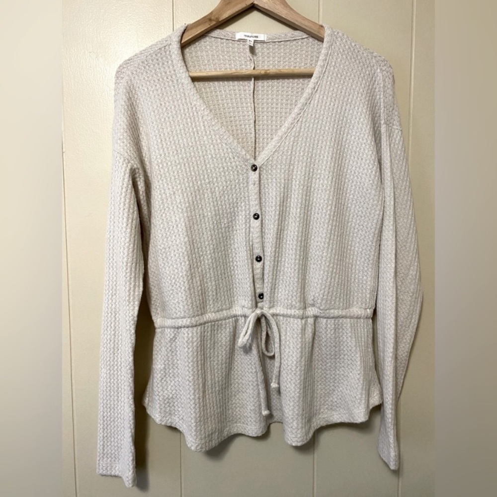 Maurices Light Knit peplum top